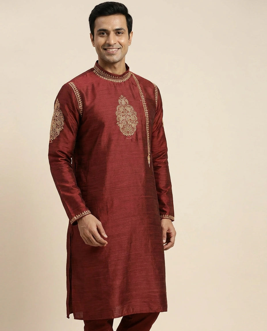 Tussar Silk Only Kurta - Rangoli India