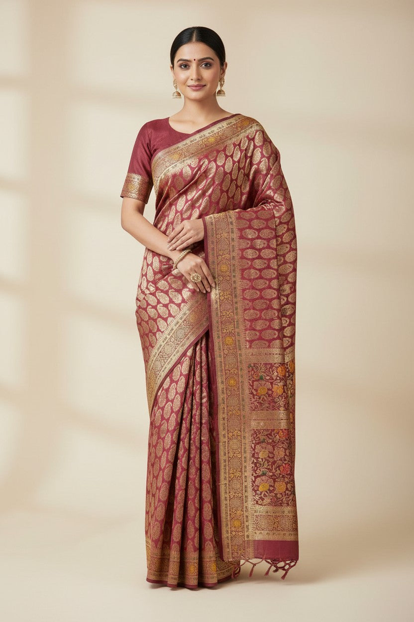 Traditional Dola Silk South Silk Saree - Rangoli Sarees