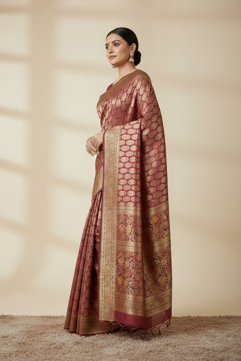 Traditional Dola Silk South Silk Saree - Rangoli Sarees
