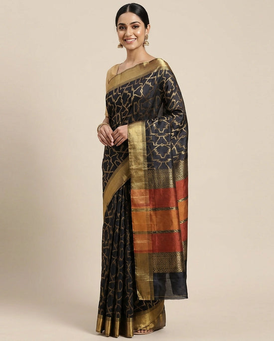 South Weave Saree in Silk Katan - Rangoli India