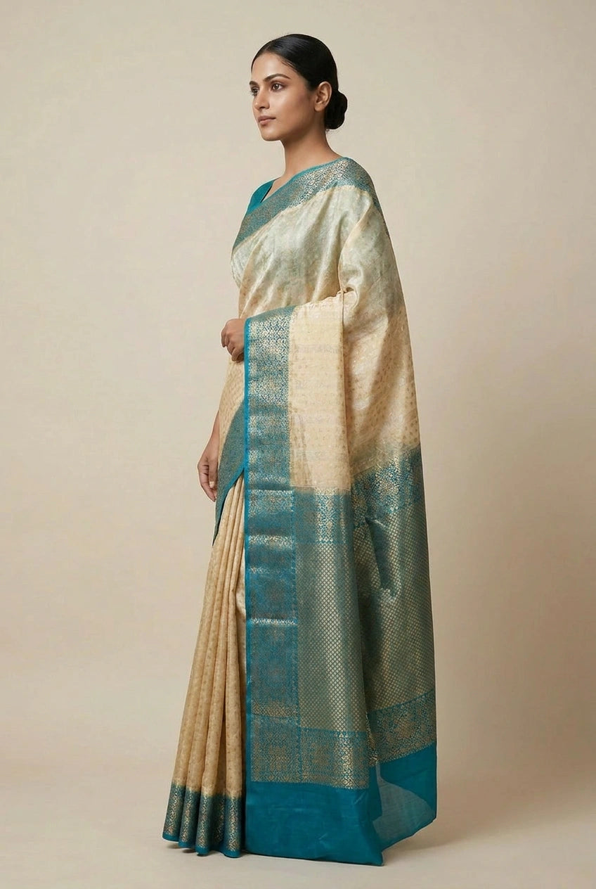 Tissue Banarasi Saree with Tissue Buti for Reception Night
