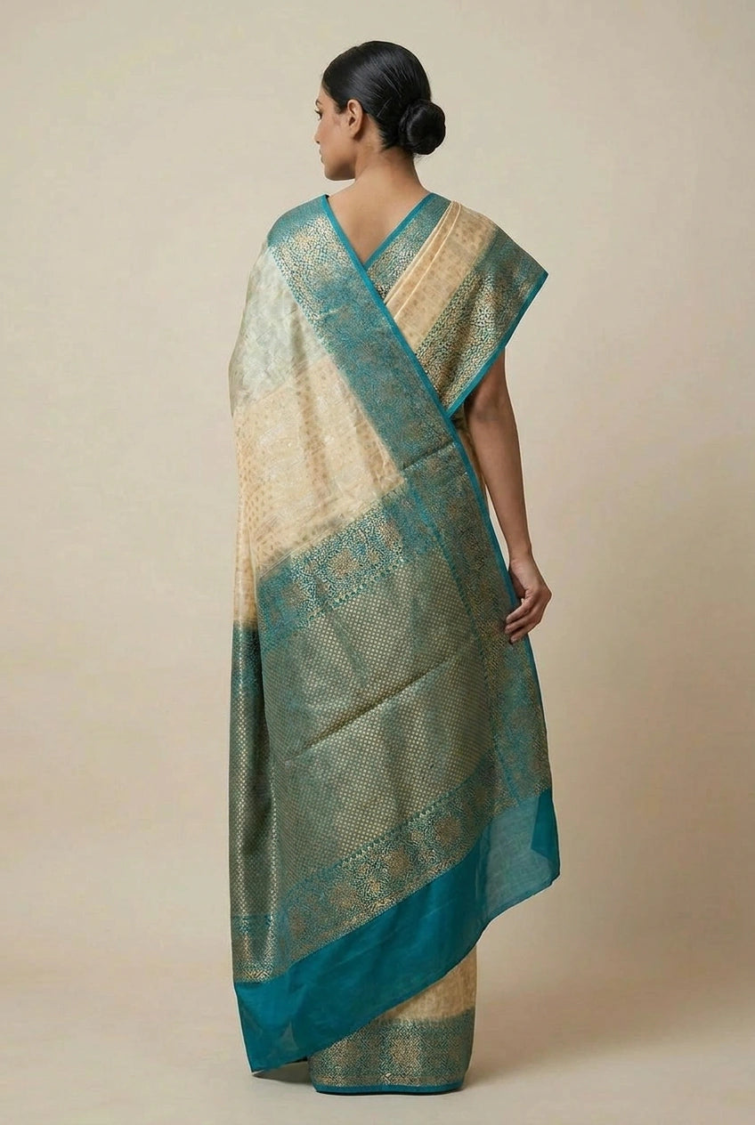 Tissue Banarasi Saree with Tissue Buti for Reception Night