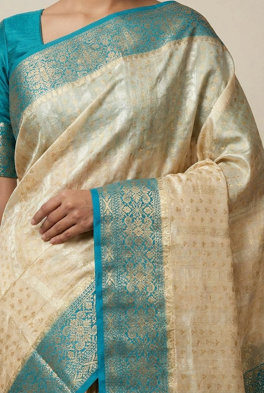 Tissue Banarasi Saree with Tissue Buti for Reception Night