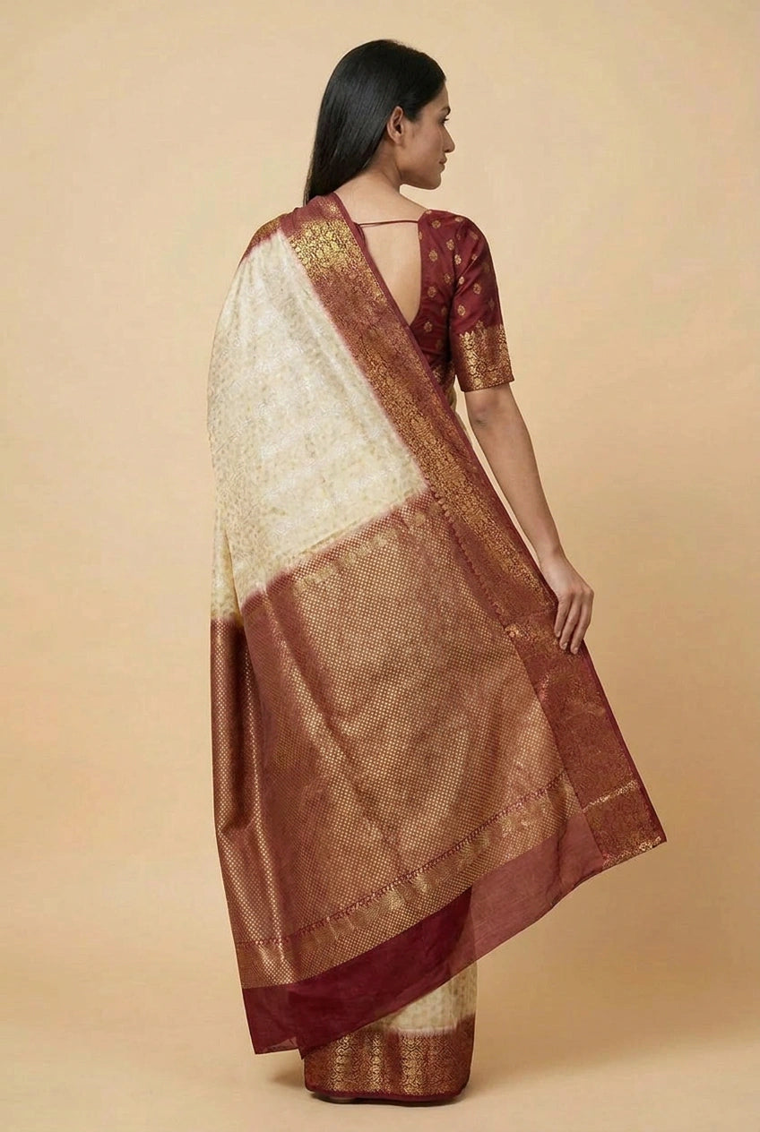 Tissue Banarasi Saree with Tissue Buti for Reception Night