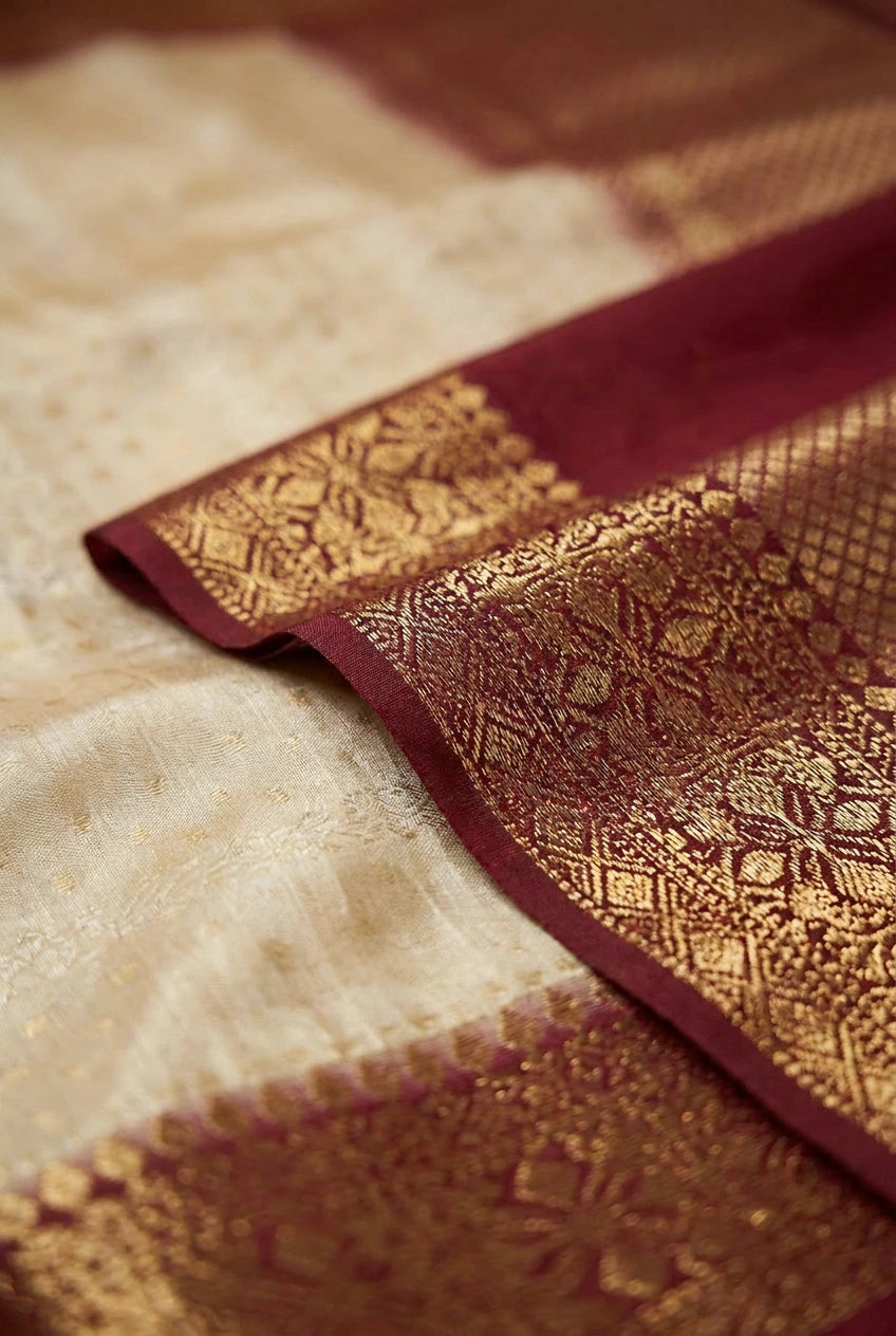 Tissue Banarasi Saree with Tissue Buti for Reception Night