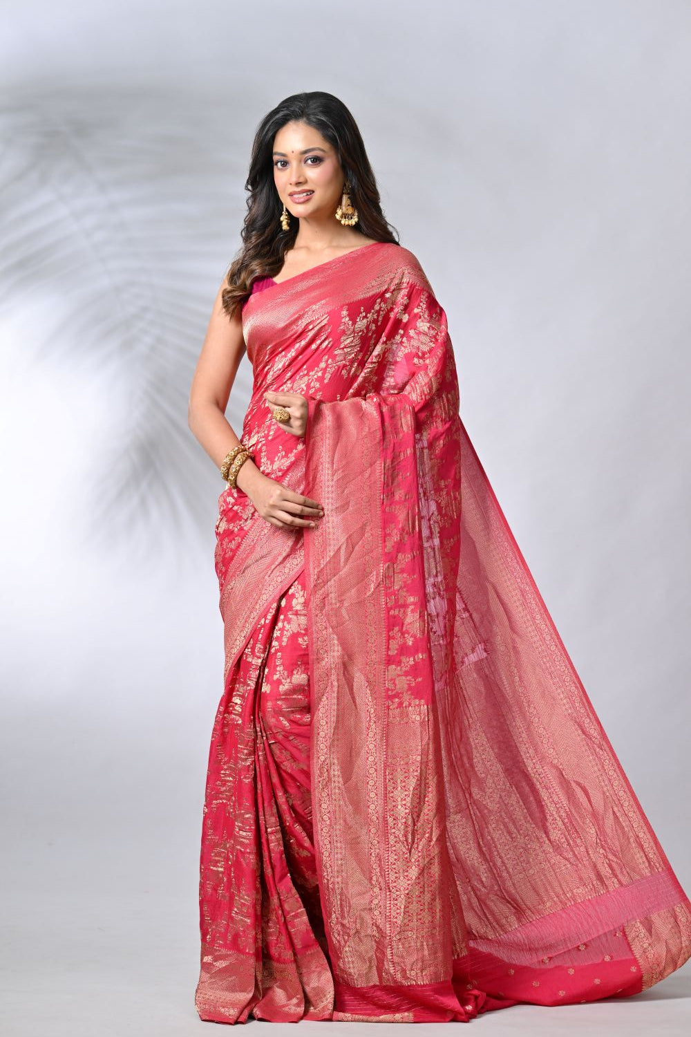 Rani Crepe Khaddi Sarees