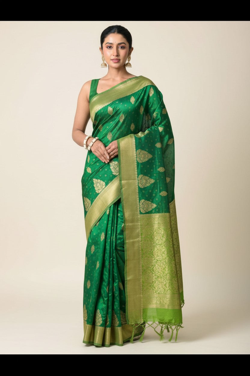 Handcrafted Pure Silk Katan Assamese Silk Saree - Purple | Rangoli