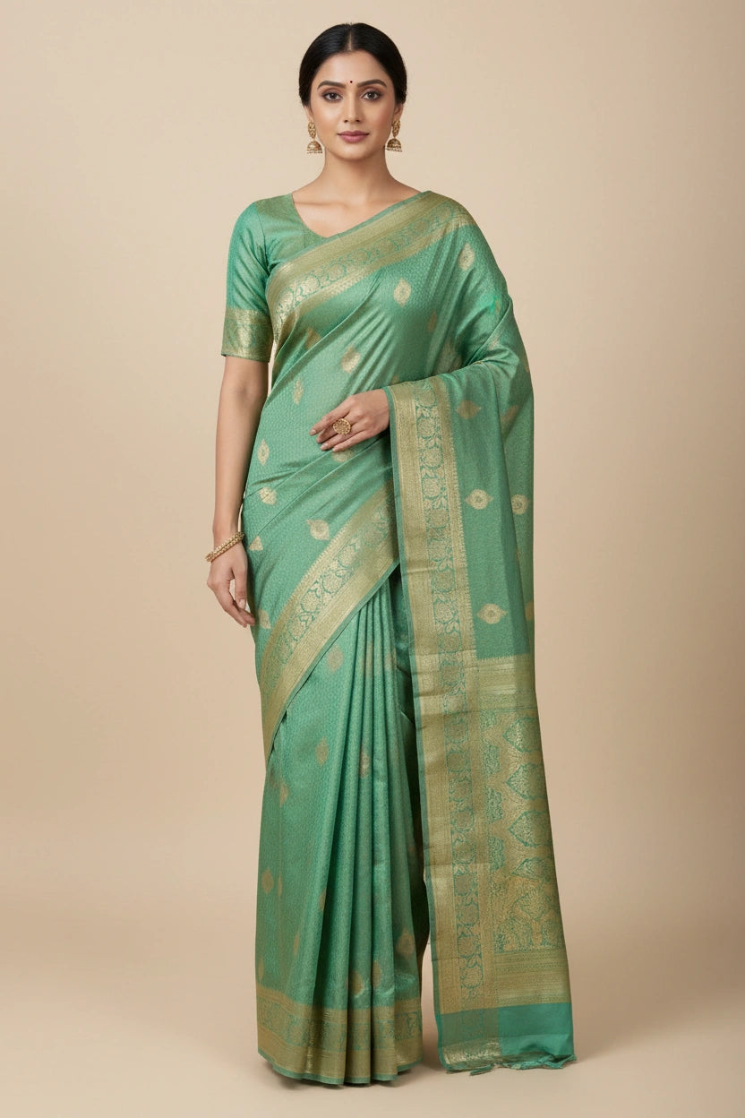 Assam Silk Katan Saree with Mulberry Heritage Weave | Rangoli