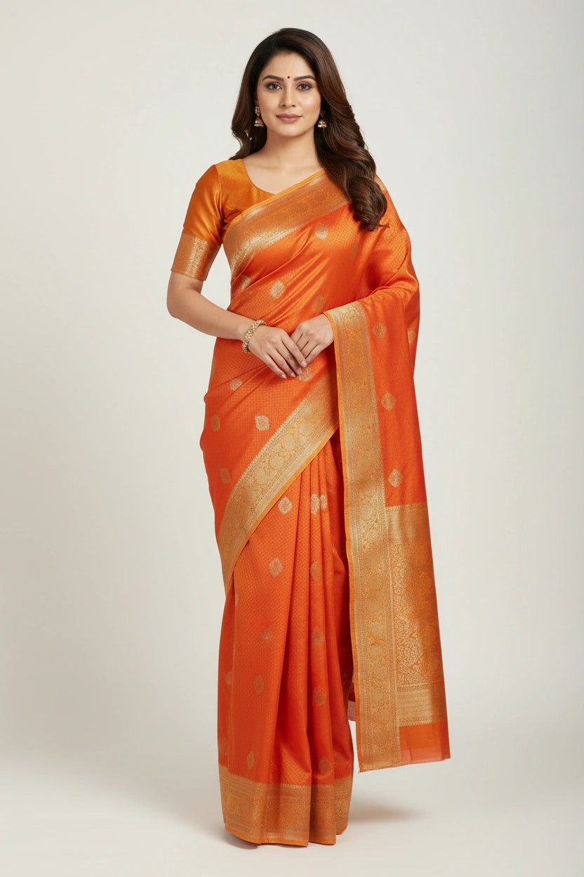 Handcrafted Pure Silk Katan Assamese Silk Saree - Pink | Rangoli