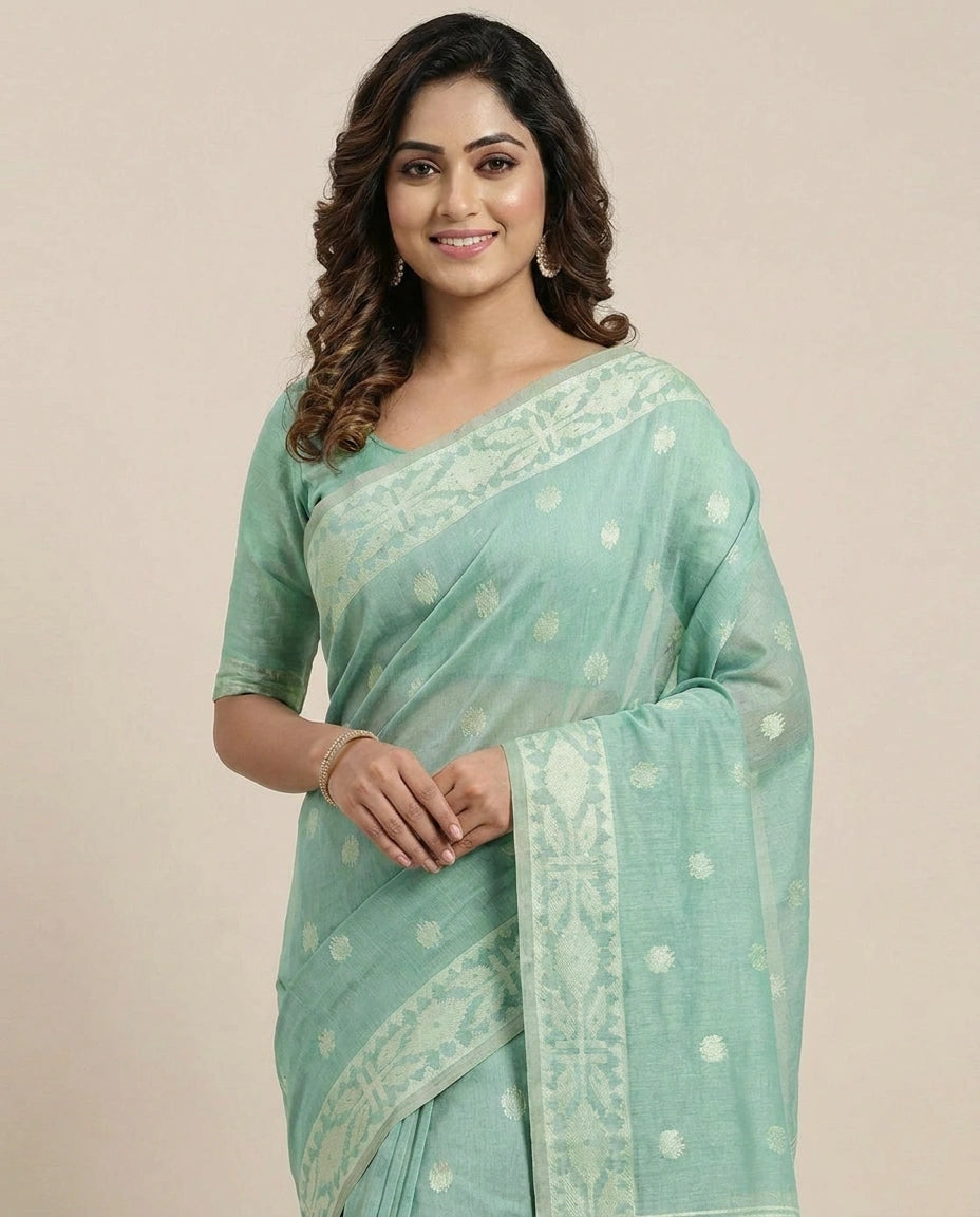 Cotton South Weave Saree for Women - Daily Wear