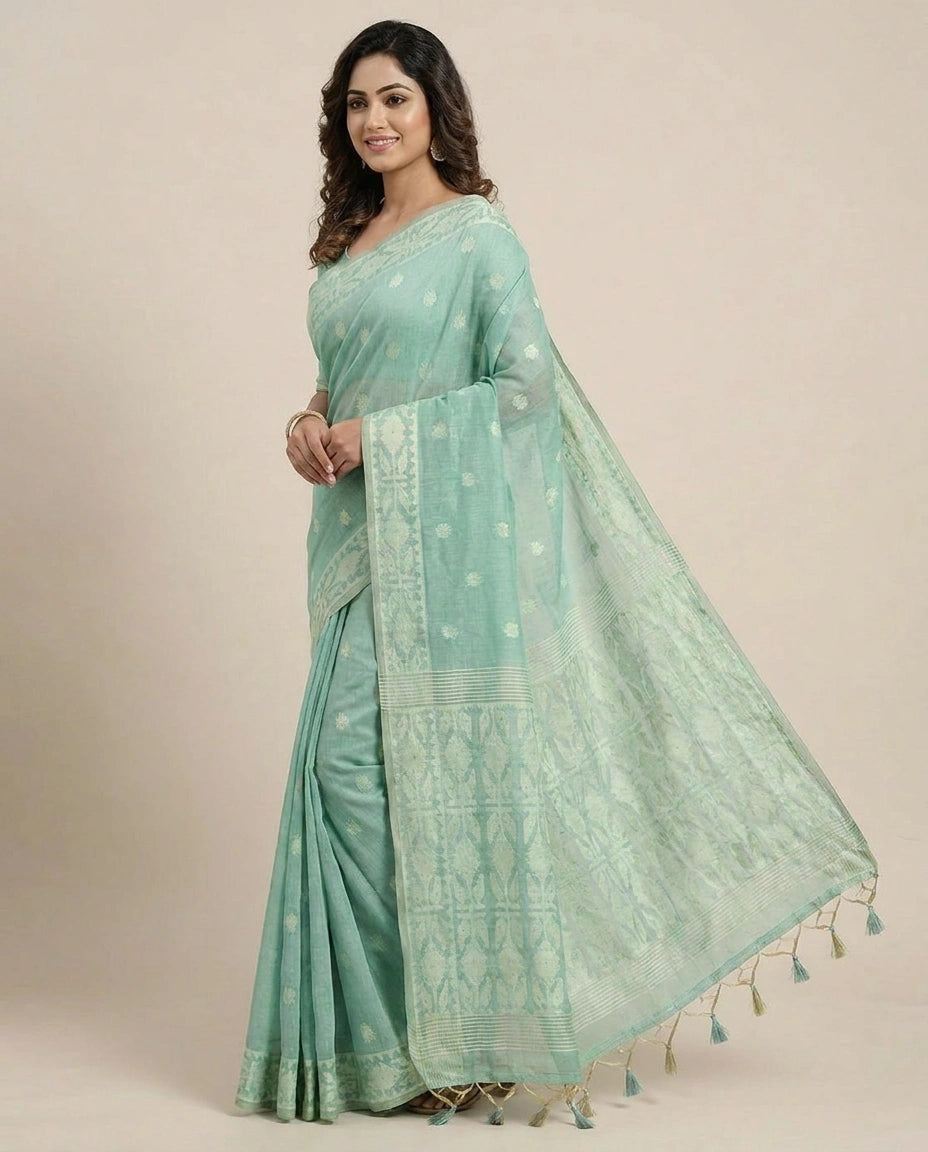 Cotton South Weave Saree for Women - Daily Wear