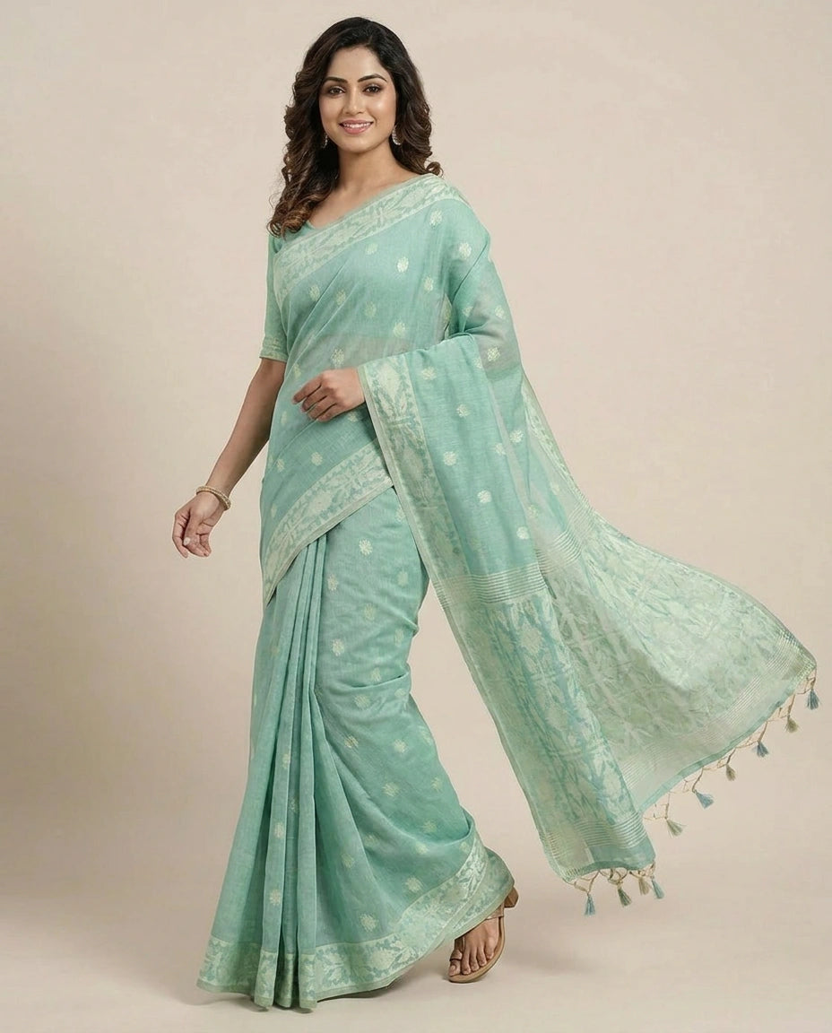Cotton South Weave Saree for Women - Daily Wear