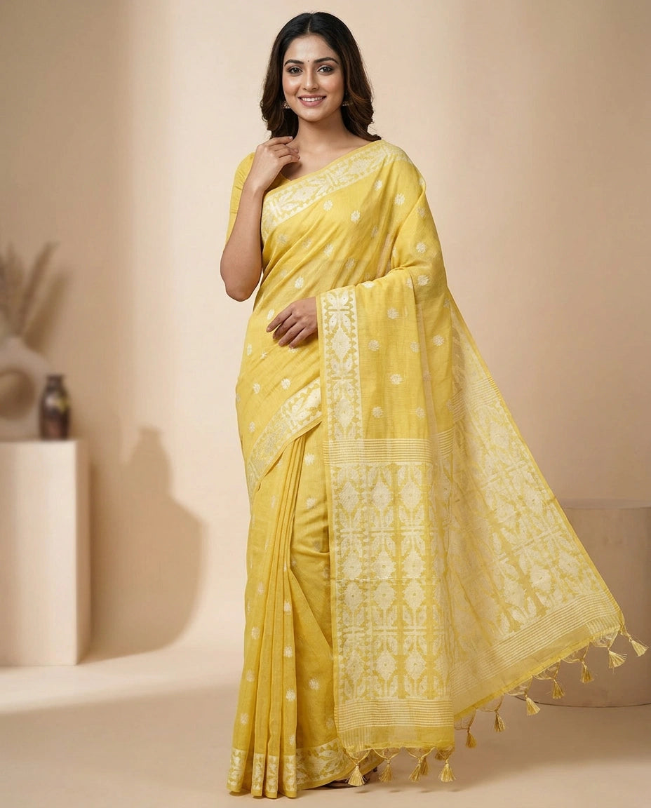 Cotton South Weave Saree for Women - Daily Wear