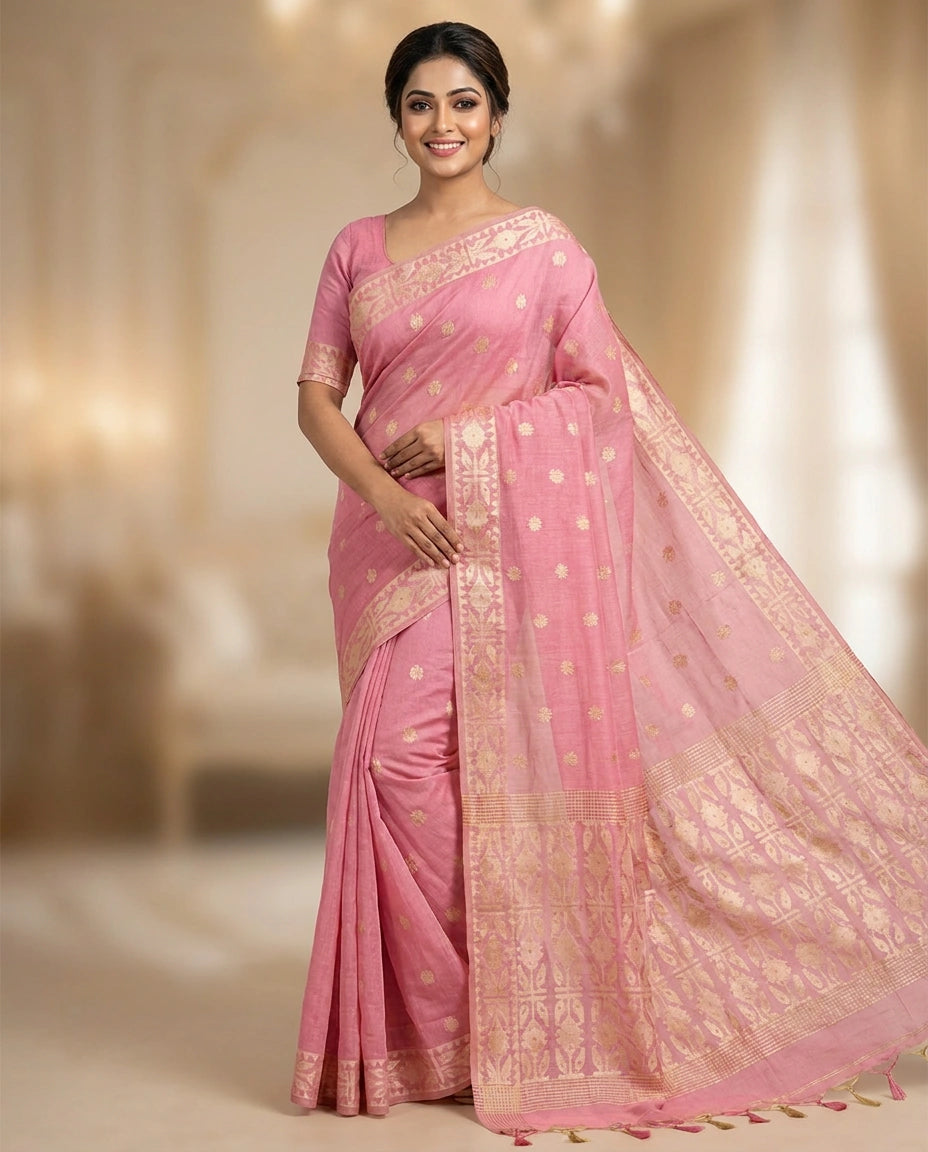 Cotton South Weave Saree for Women - Daily Wear