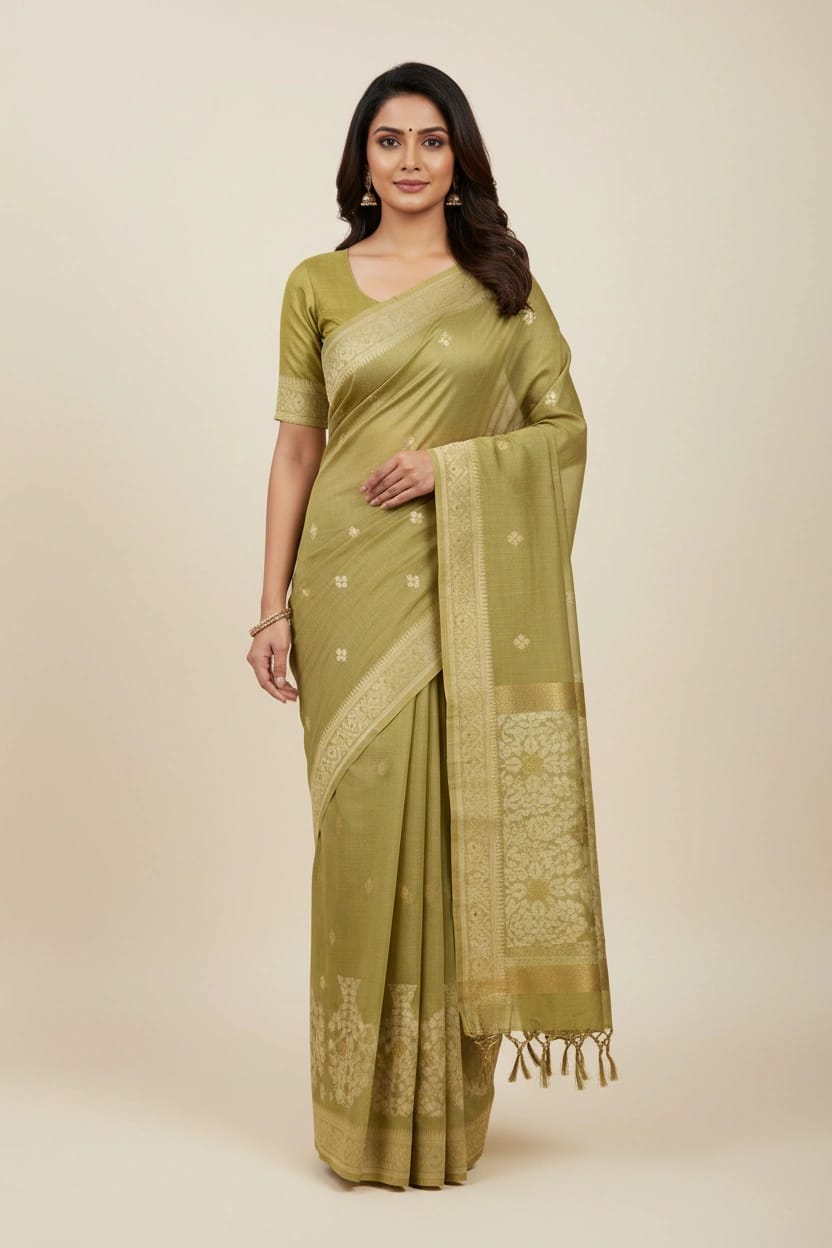 Traditional Cotton South Silk Saree - Rangoli Sarees