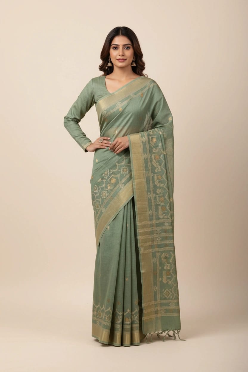 Traditional Cotton South Silk Saree
