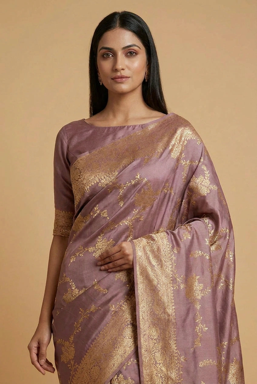 Sky Blue South Weave Silk Saree for Festive and Puja