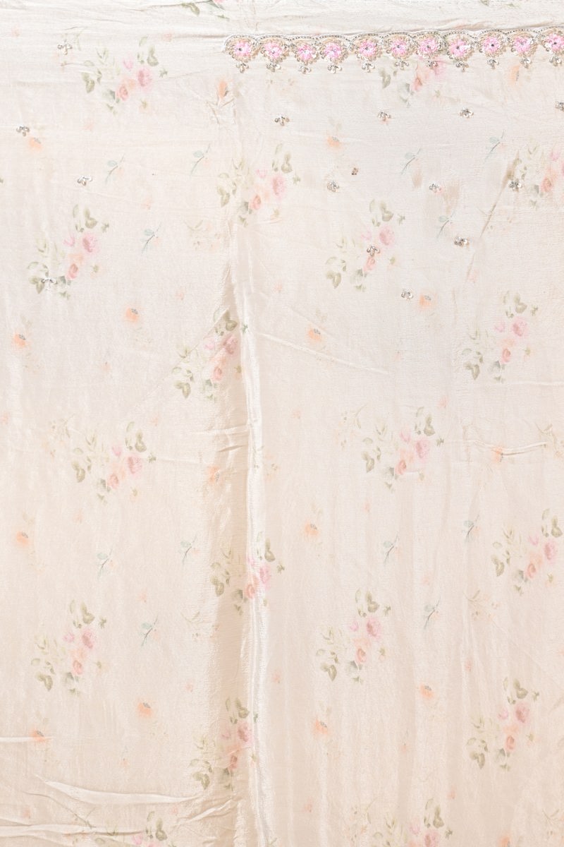Pink Embroidery Saree