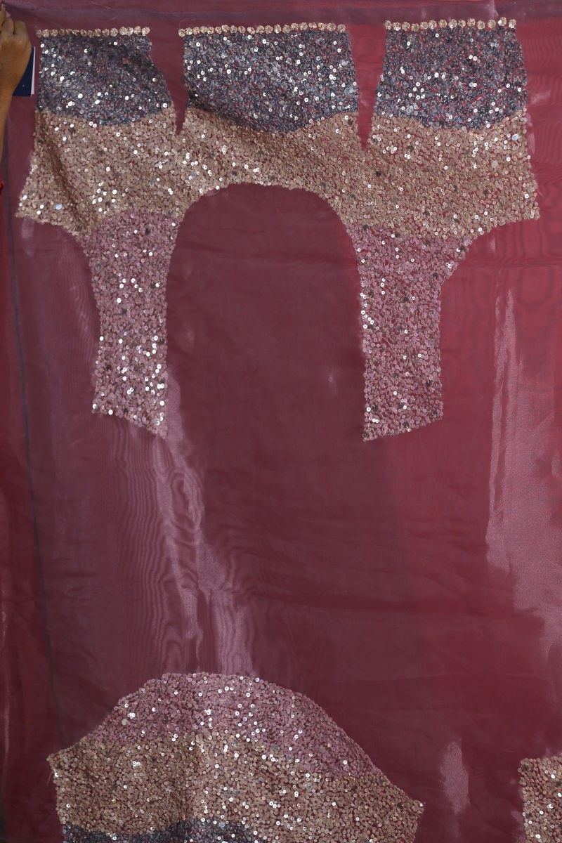 Mauve Tissue Silk Saree