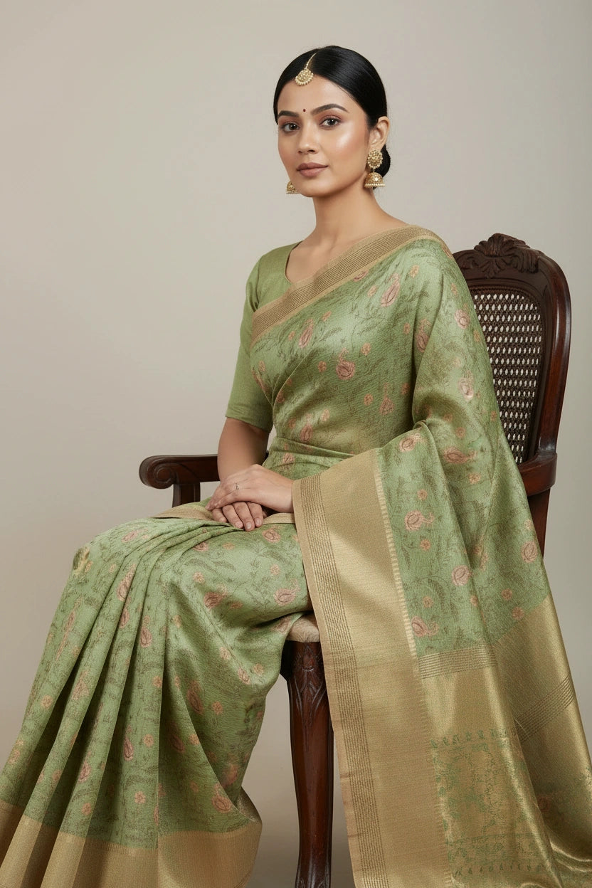 Cotton Tant Saree with Tant Border for Daily Festive