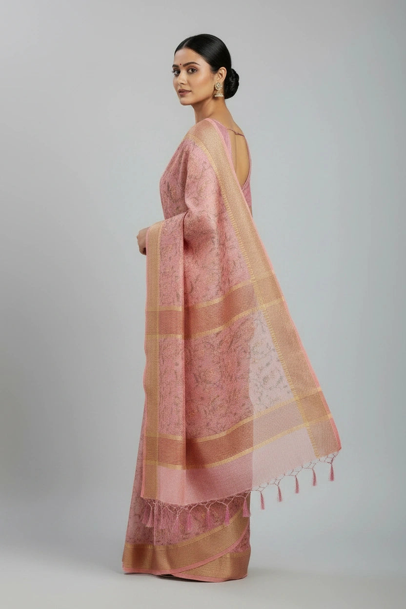 Cotton Tant Saree with Tant Border for Daily Festive