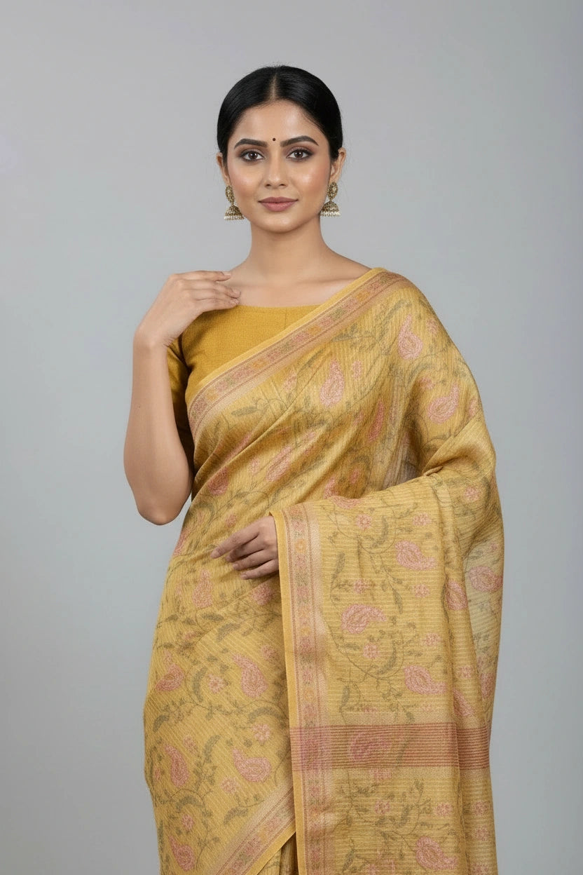 Cotton Tant Saree with Tant Border for Daily Festive