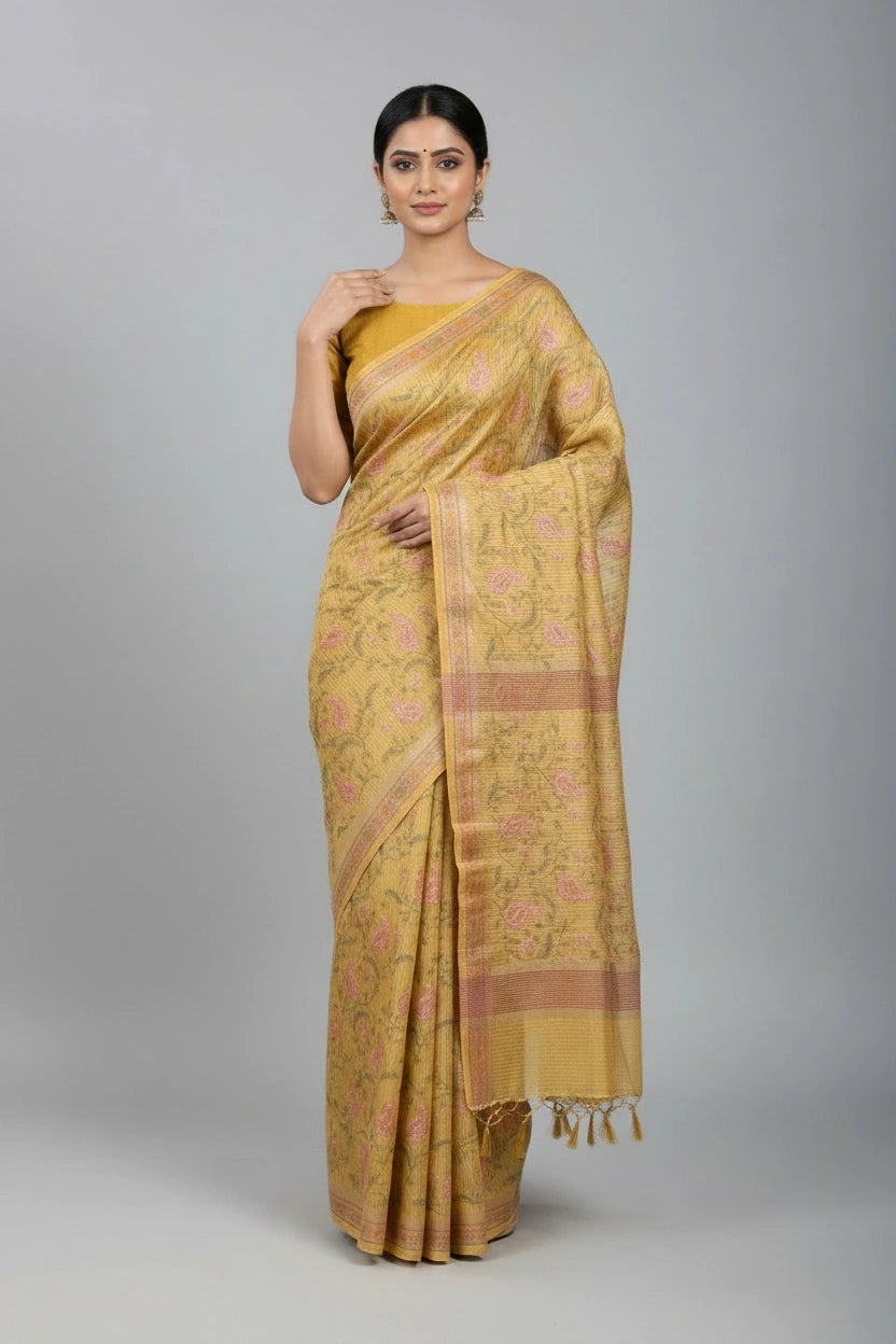 Cotton Tant Saree with Tant Border for Daily Festive