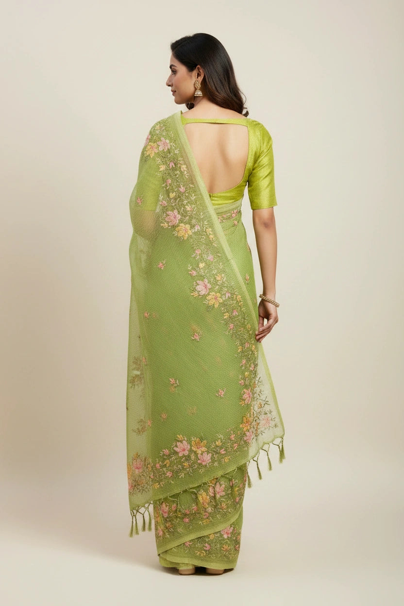 Cotton Tant Saree with Daily Wear Tant for Daily Wear