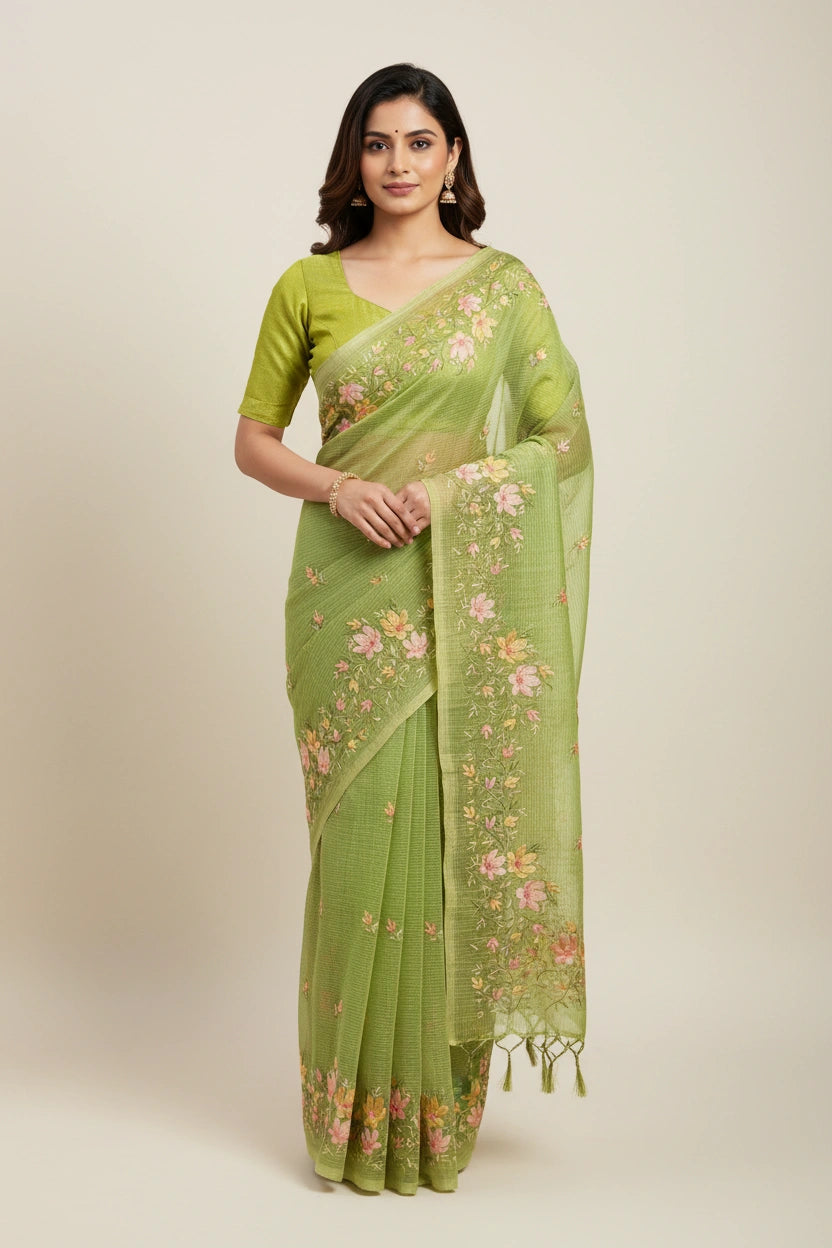 Cotton Tant Saree with Daily Wear Tant for Daily Wear