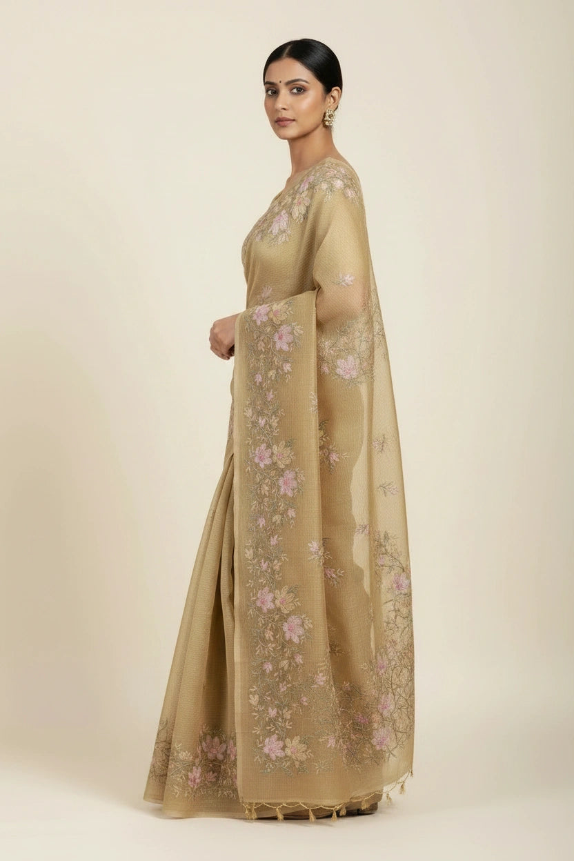 Cotton Tant Saree with Daily Wear Tant for Daily Wear