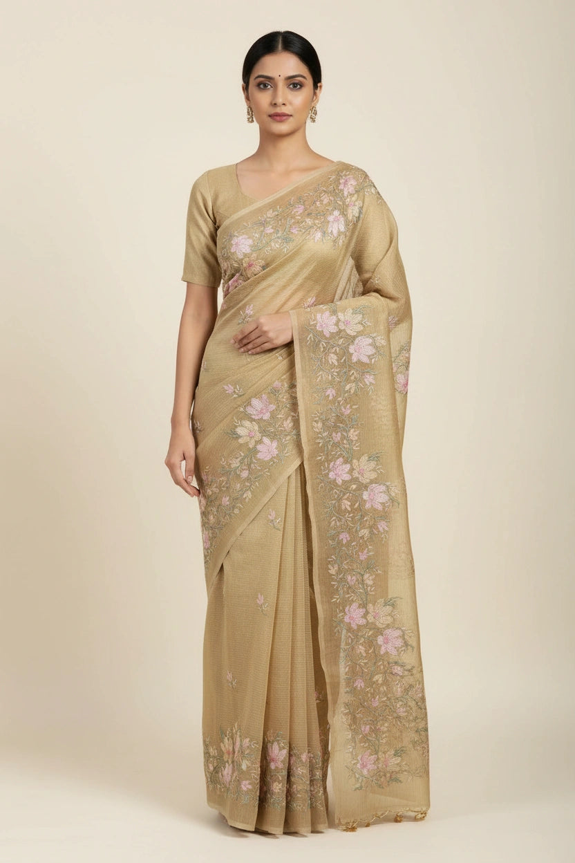 Cotton Tant Saree with Daily Wear Tant for Daily Wear