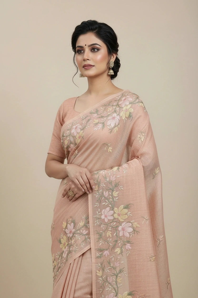 Cotton Tant Saree with Daily Wear Tant for Daily Wear