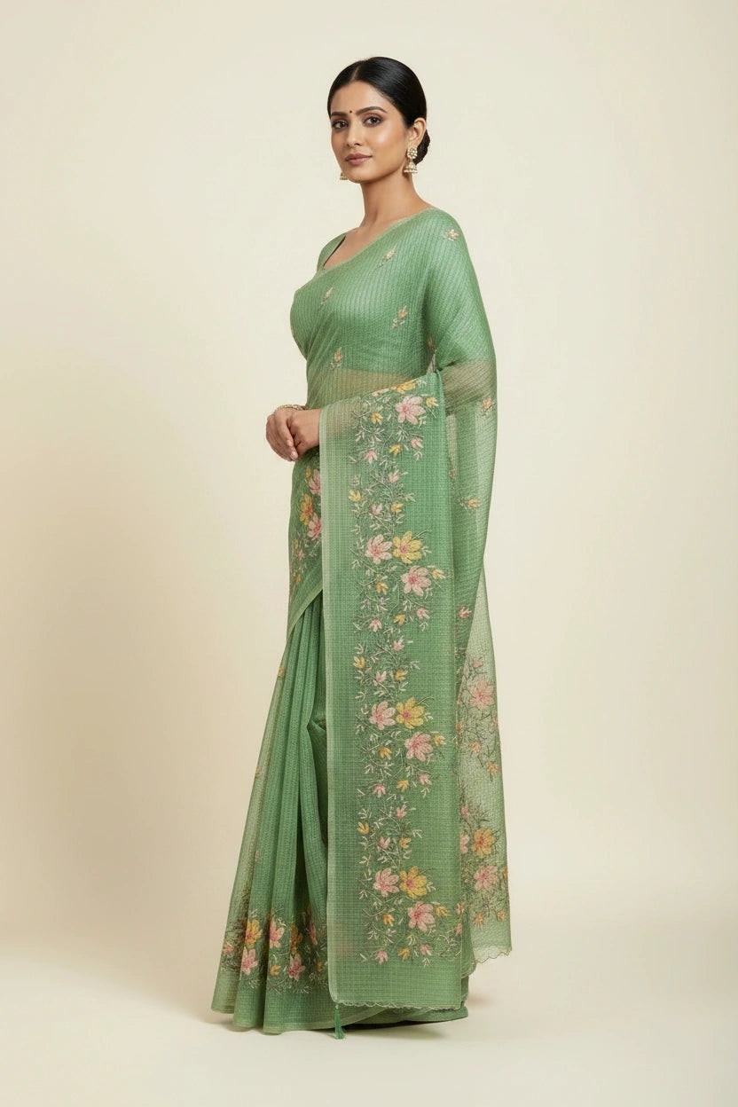Cotton Tant Saree with Daily Wear Tant for Daily Wear