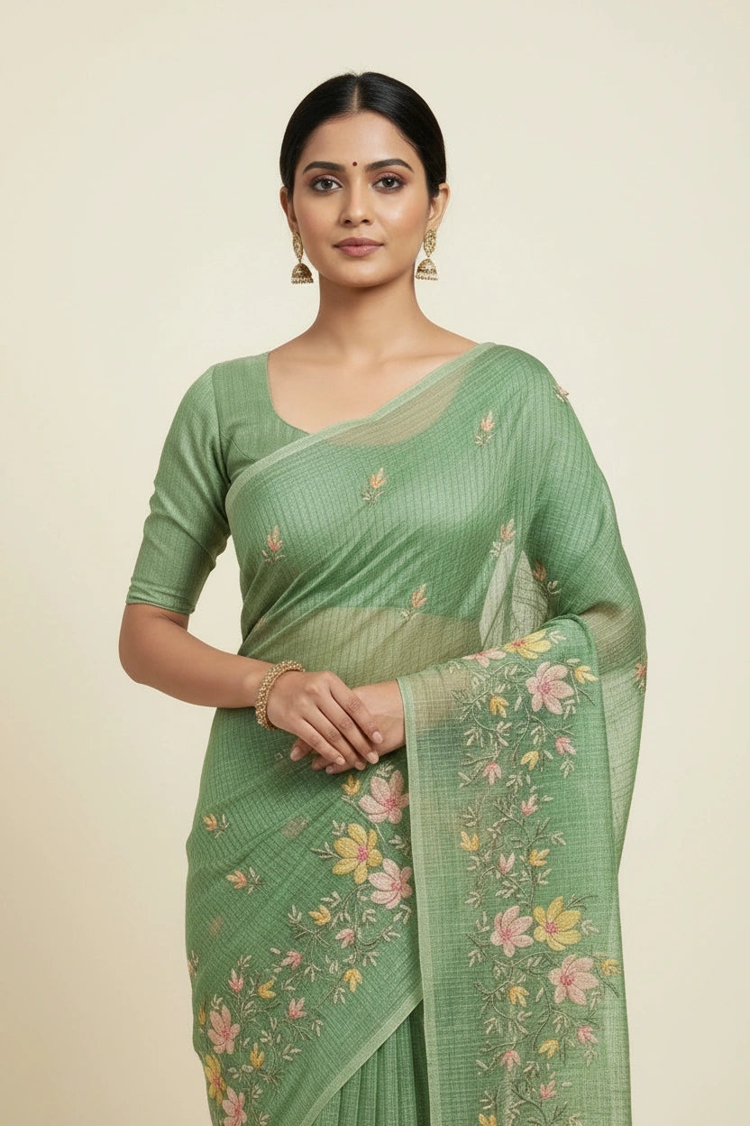 Cotton Tant Saree with Daily Wear Tant for Daily Wear