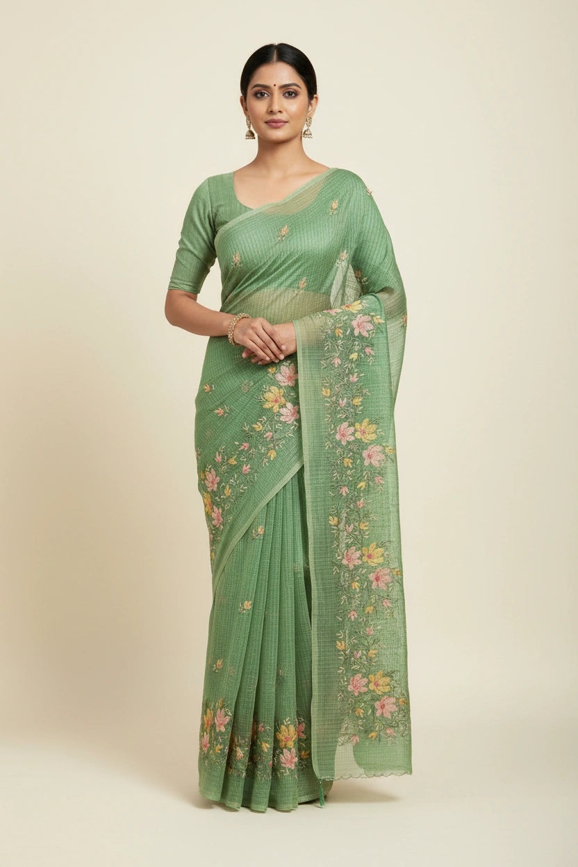 Cotton Tant Saree with Daily Wear Tant for Daily Wear