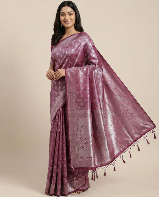 South Weave Saree in Silk Katan - Rangoli India