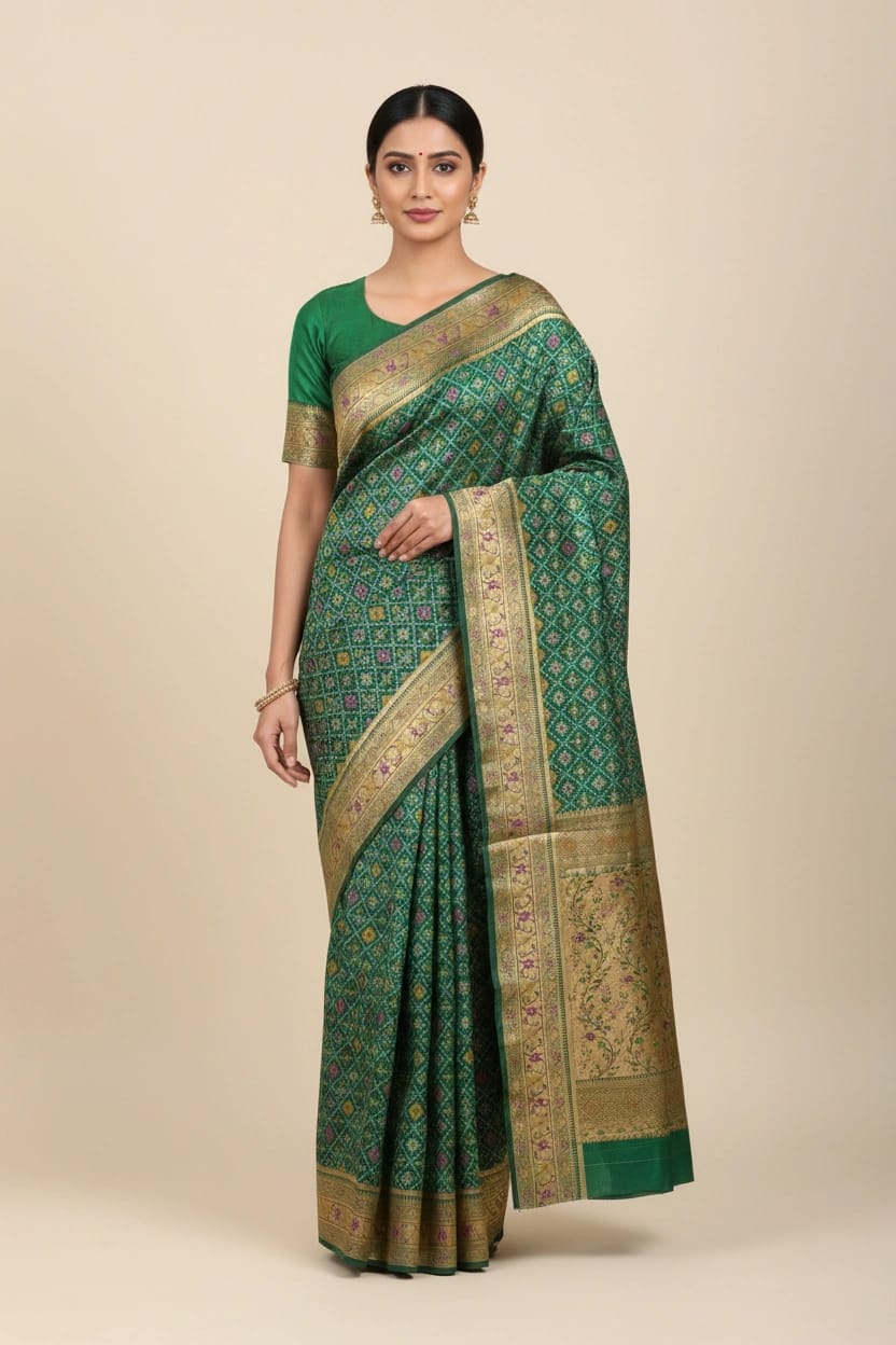 Heritage Tussar Silk Banarasi Saree - Rangoli Sarees