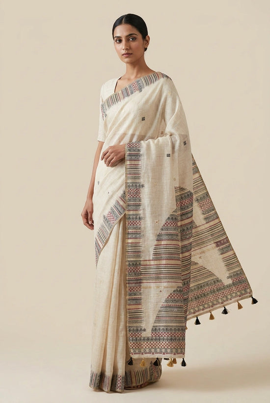 Cotton South Saree with South Border for Family Function