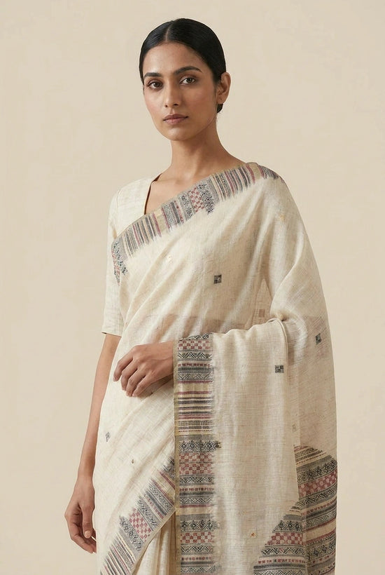 Cotton South Saree with South Border for Family Function