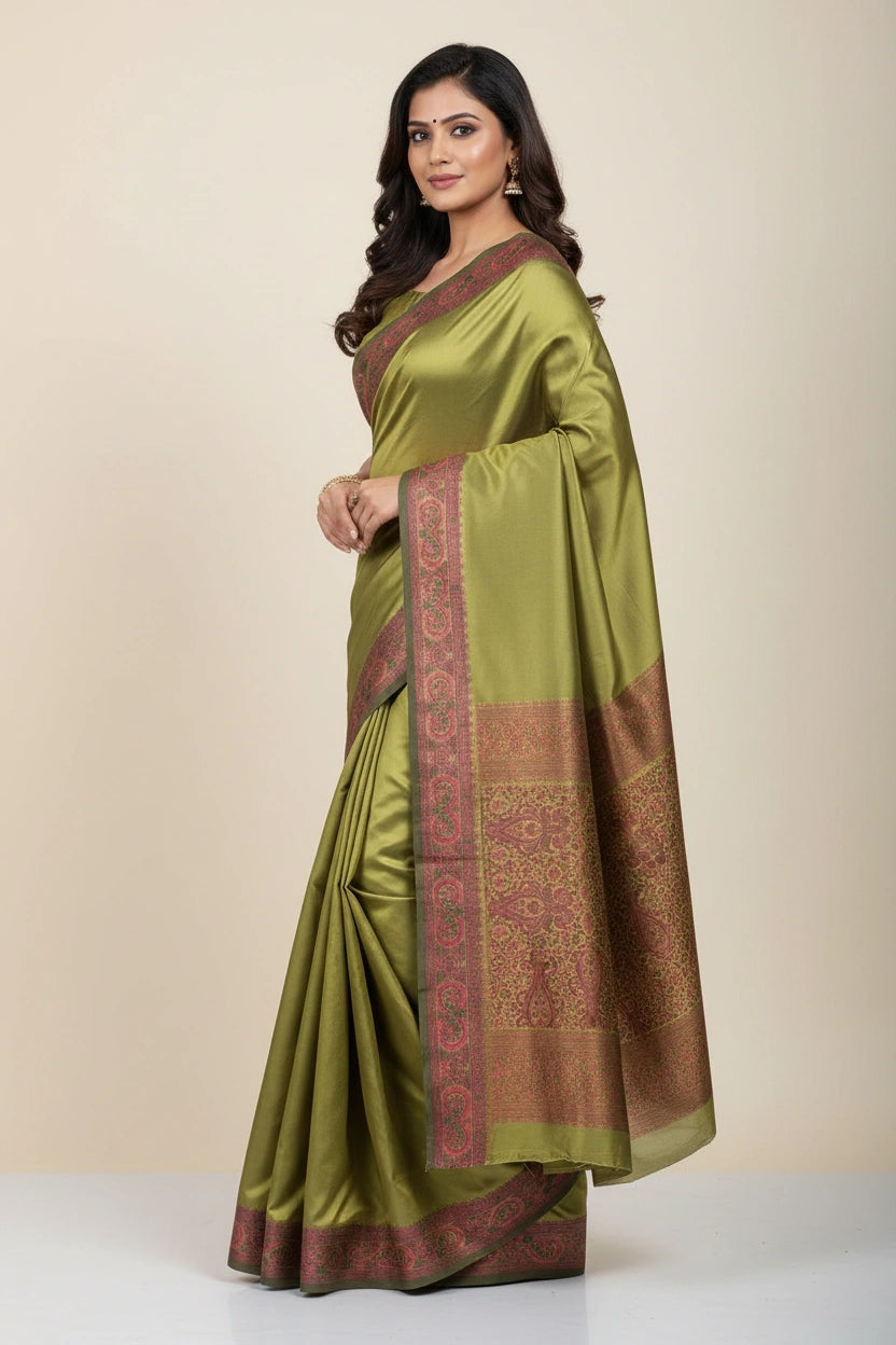 Traditional Silk Katan South Silk Saree - Rangoli Sarees