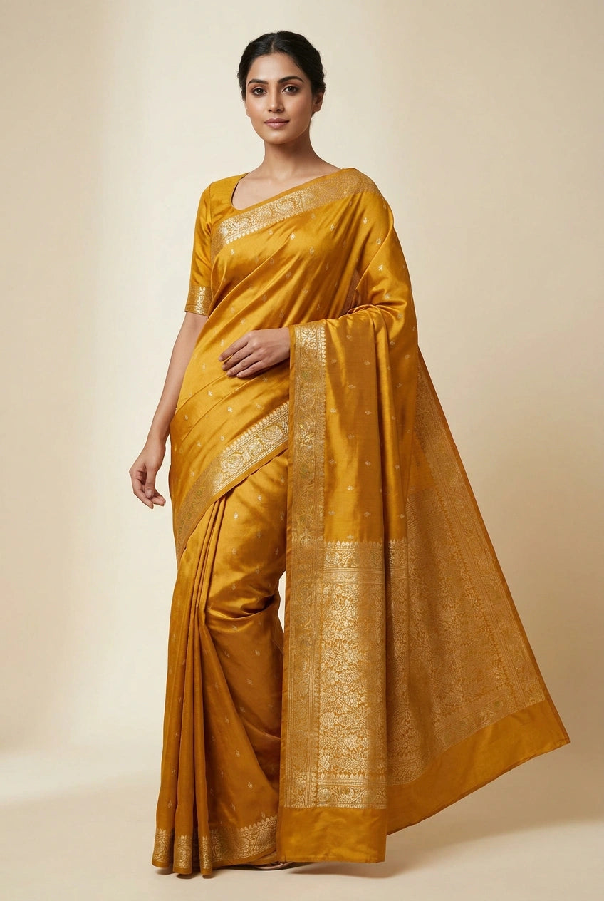 Katan Silk Banarasi Saree with Tilfi Work
