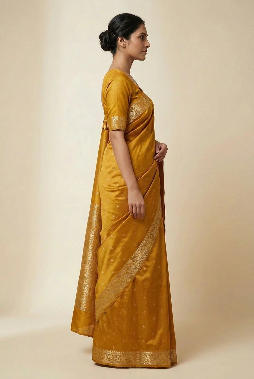 Katan Silk Banarasi Saree with Tilfi Work