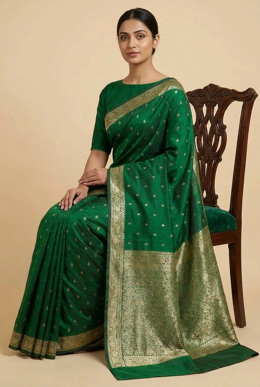 Katan Silk Banarasi Saree with Tilfi Work