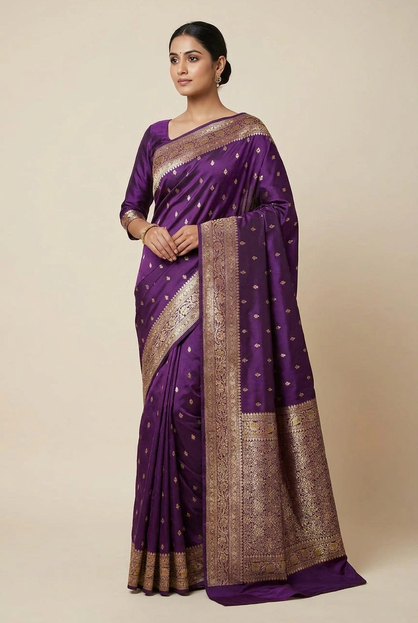 Katan Silk Banarasi Saree with Tilfi Work
