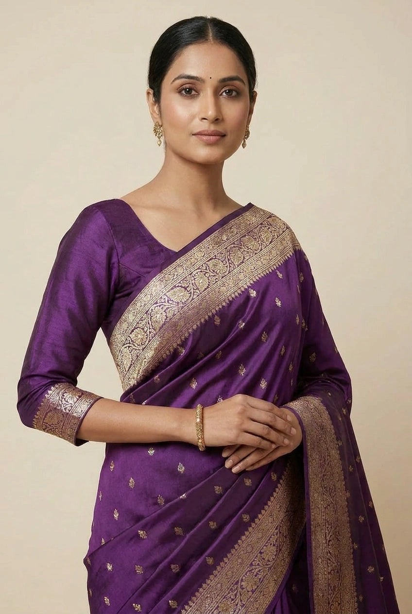Katan Silk Banarasi Saree with Tilfi Work