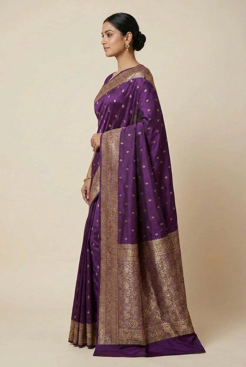 Katan Silk Banarasi Saree with Tilfi Work