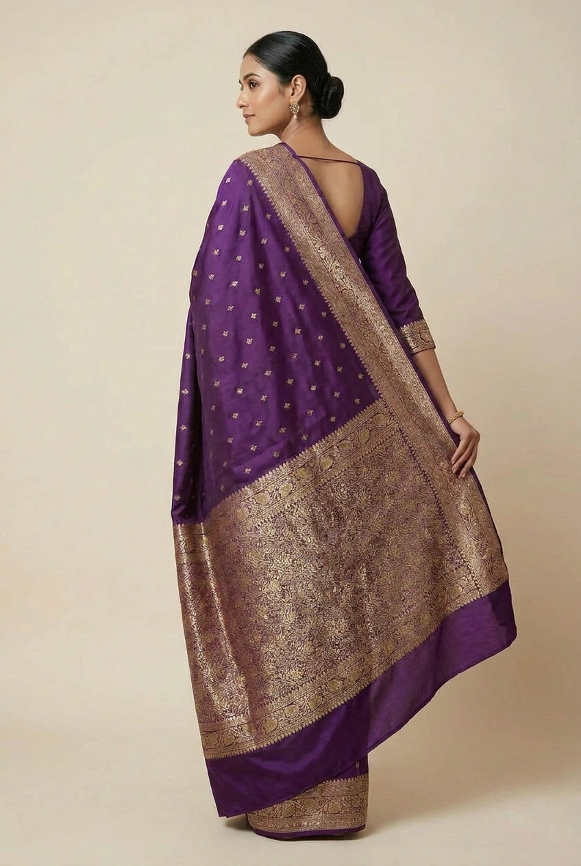 Katan Silk Banarasi Saree with Tilfi Work