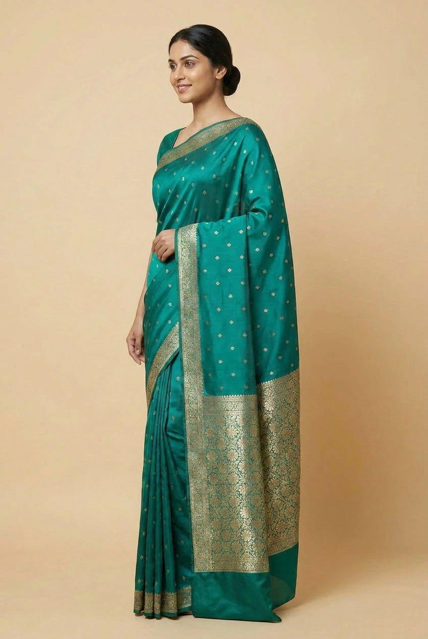 Katan Silk Banarasi Saree with Tilfi Work