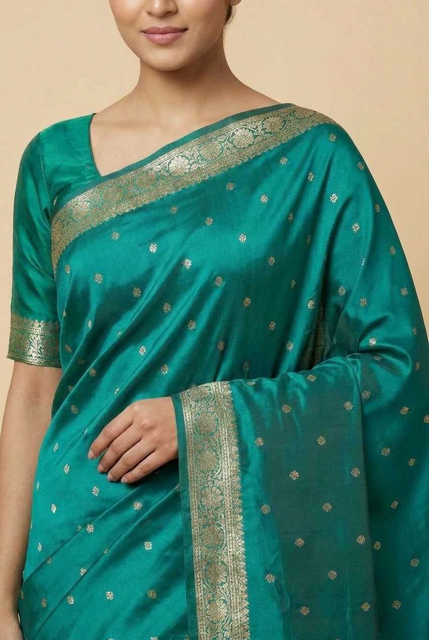 Katan Silk Banarasi Saree with Tilfi Work