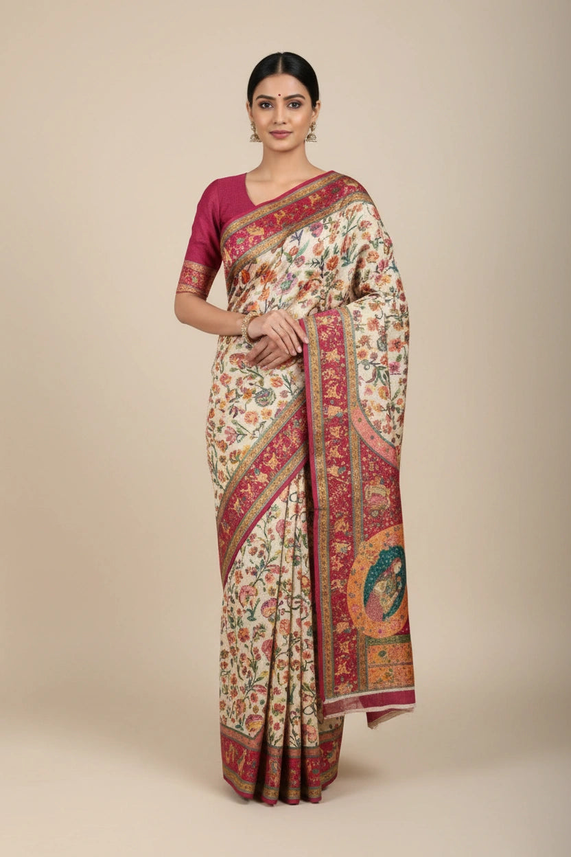 Heritage Zari Dola Silk Banarasi Saree - Rangoli Sarees